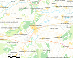 Map commune FR insee code 11203